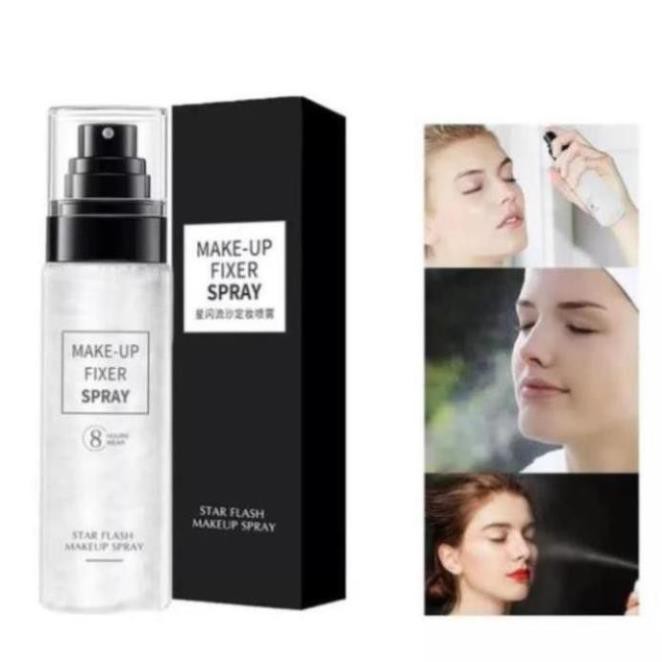 Xịt khóa lớp makeup, xịt khoá makeup xịt giữ lớp trang điểm lâu trôi kiêm xịt khoáng dưỡng da FIXER SPRAY