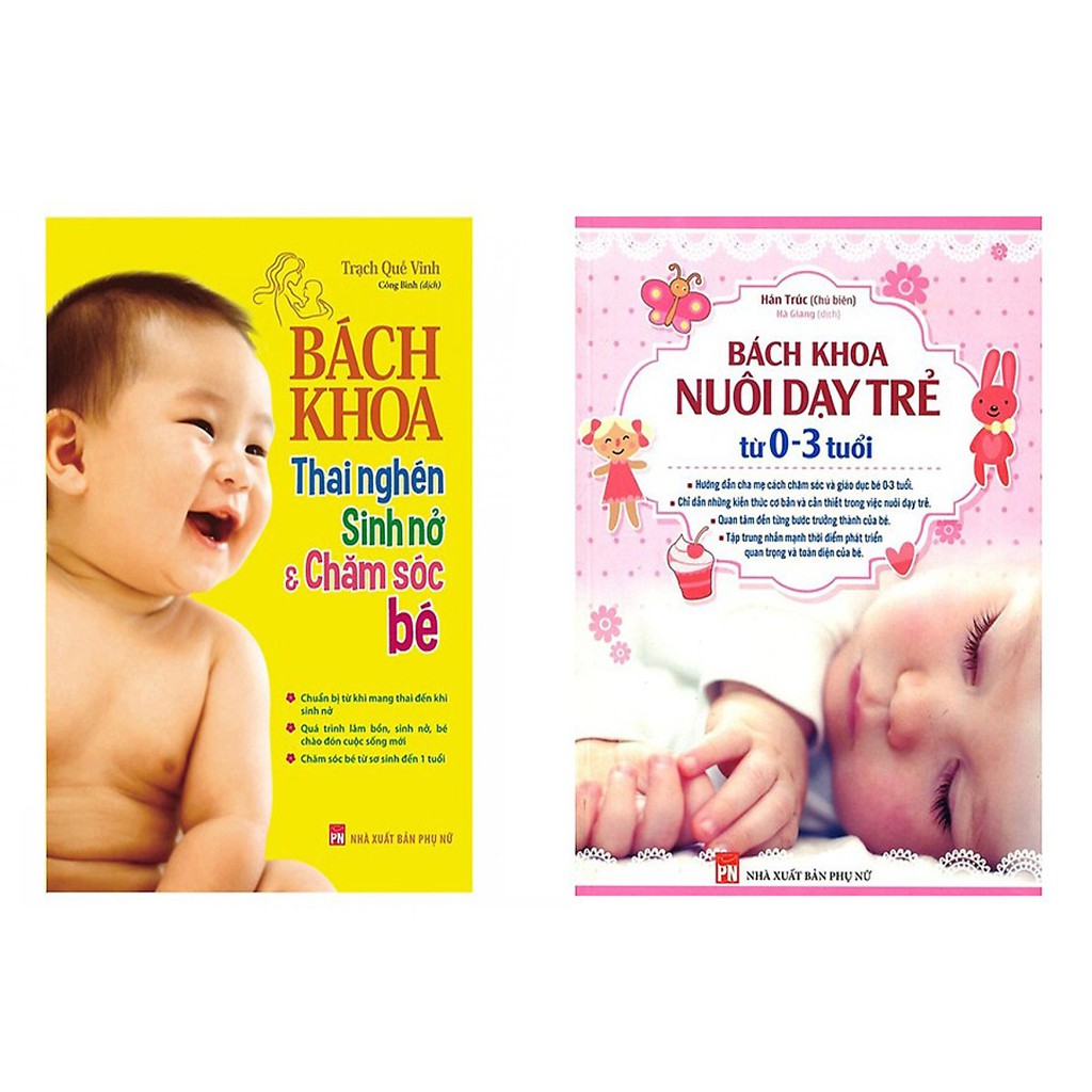 Sách - Combo Sách Bách Khoa Thai Nghén - Sinh Nở Và Chăm Sóc Em