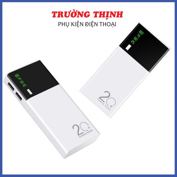 Sạc dự phòng 20.000mah có 2 cổng usb