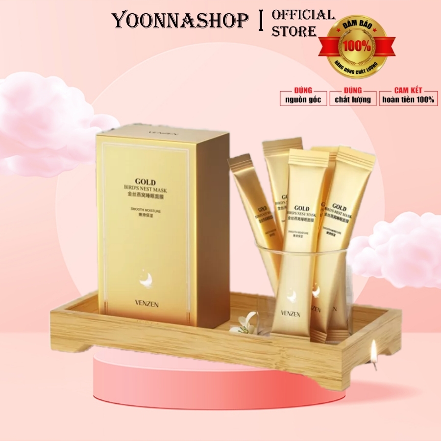 [HCM]COMBO 20 Gói Mặt Nạ Ngủ Golden VENZEN - Dưỡng ẩm Cấp ẩm Trắng sáng và Mịn màng