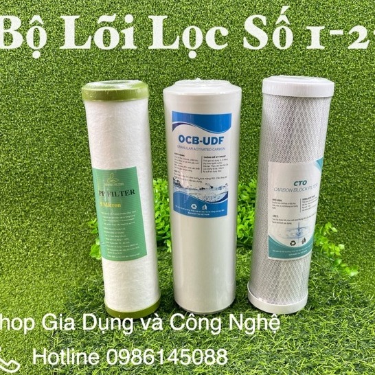 Bộ ba lõi lọc máy lọc nước ro 1-2-3 lõi lọc thô cho máy lọc ước ro