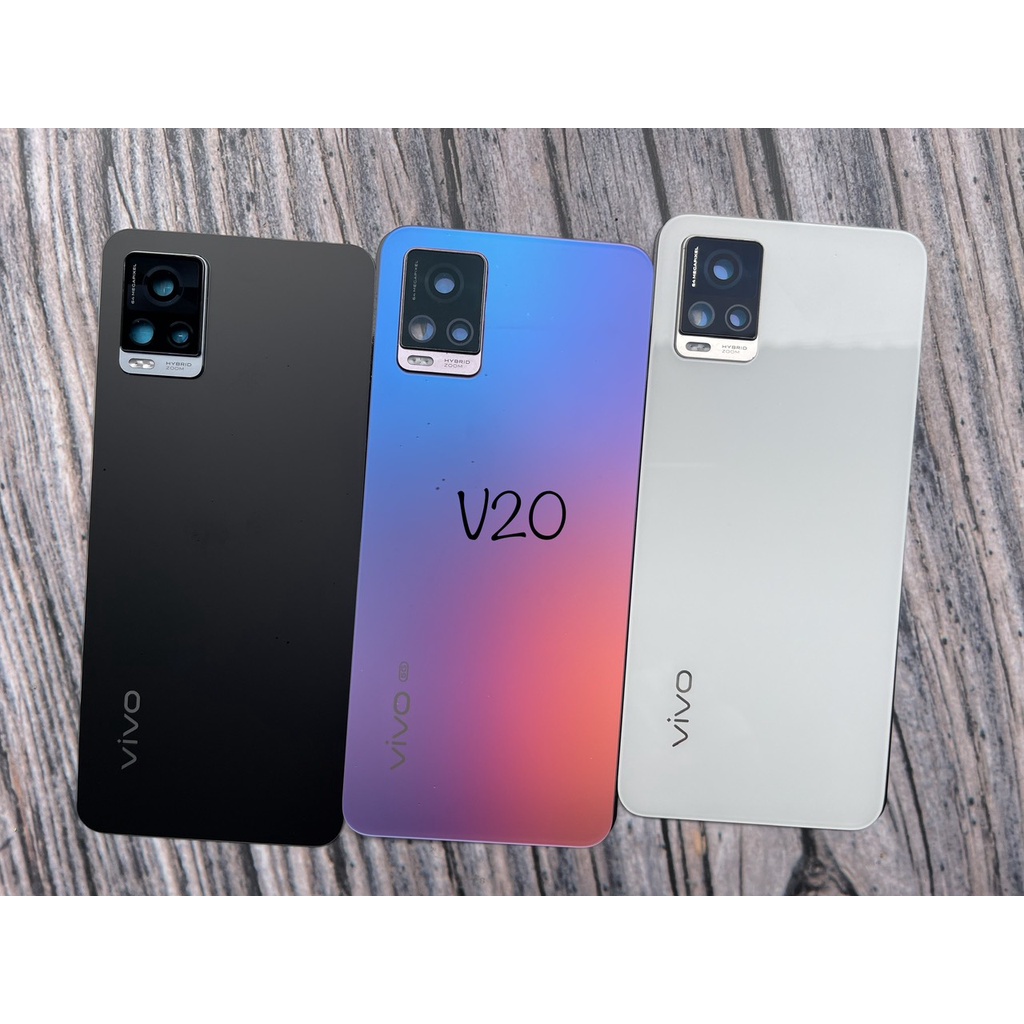 Nắp lưng vivo v20 kèm kính camera xịn
