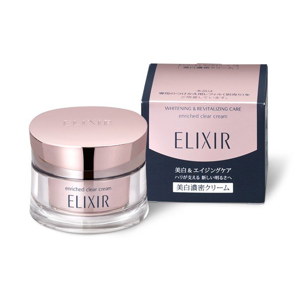 Kem đêm mờ nám trắng da, chống lão hóa Shiseido Elixir Enriched Clear Cream 45g