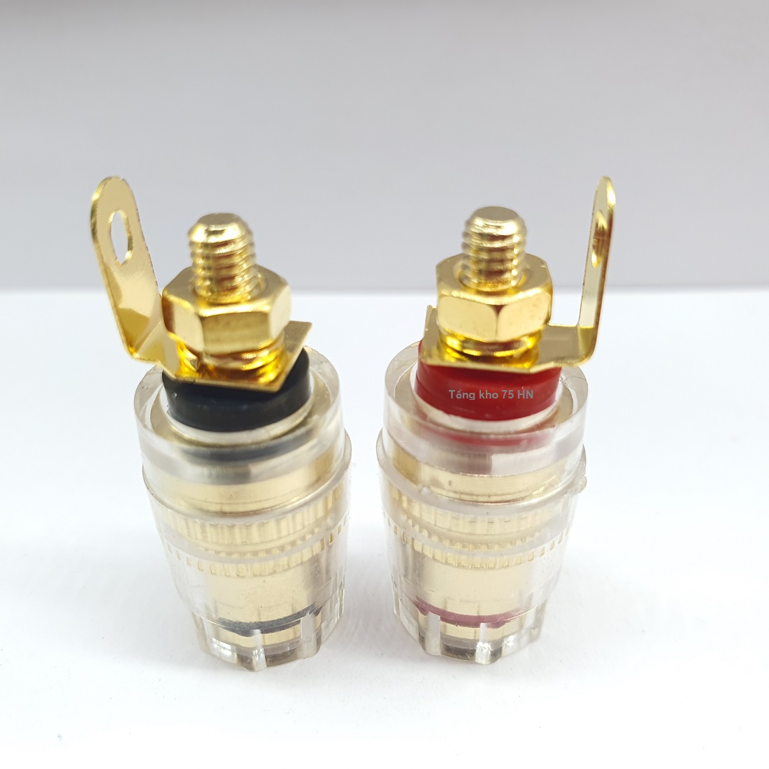 01 cặp Jack cọc loa gim bắp chuối - Cọc đấu loa 4mm Bằng Đồng Cao Cấp cọc bắp chuối