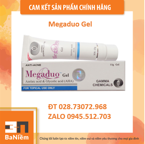 Gel Megaduo ngừa các dạng mụn trứng cá, mờ thâm do mụn tuýp 15g