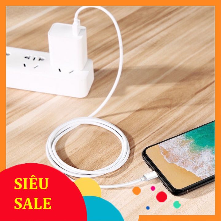 Cáp sạc Lightning iPhone iPad Airpods FOXCONN 5V-1A ✓ Sạc nhanh ✓ Cáp iPhone ✓ cho 6 6S 7 8 Plus X XS XS MAX 11 PRO MAX
