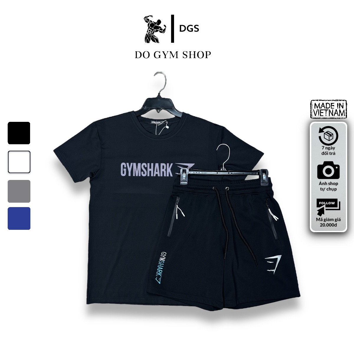 Bộ đồ tập gym nam dogymshop bộ tập gym nam đẹp bgtn6ql1