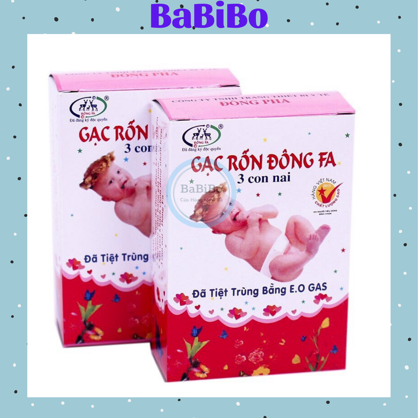 Băng rốn/gạc rốn vô trùng Đông Fa cho bé sơ sinh - Babibo