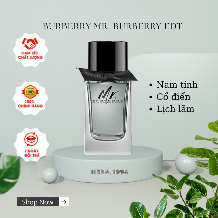 Nước hoa nam mr bur.ber.ry edt chiết 10ml, 20ml