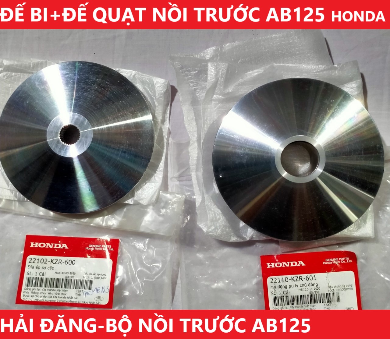Đế bi + đế quạt nồi trước ab125, pcx, vario, shmode, lead125 hàng chính hãng