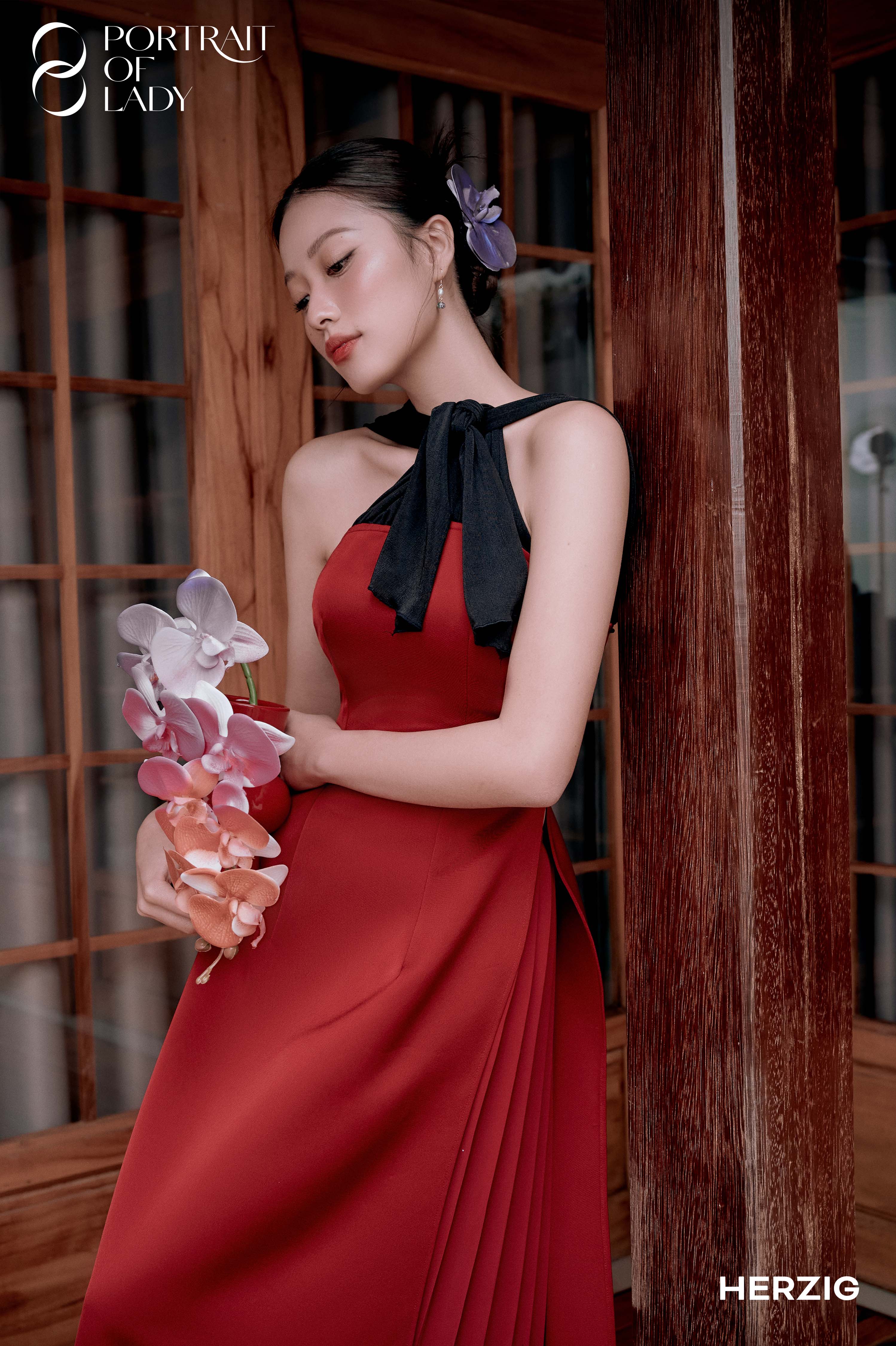 Sắc - son áo dài thiết kế f318
