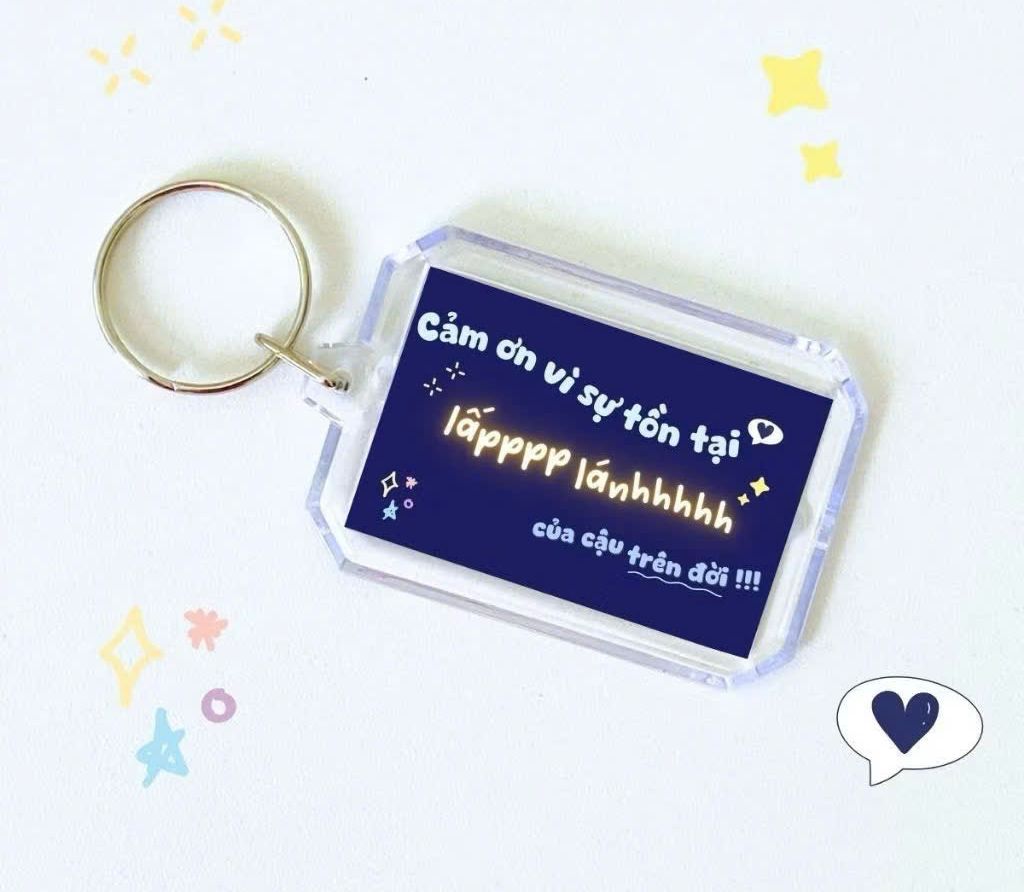Keychains with Cute, Meaningful Printed Letters - 9