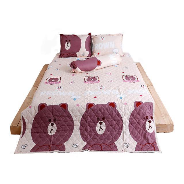 Bộ chăn drap 5 món - drap giường