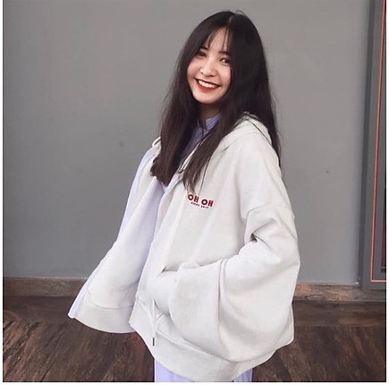 [HCM][FREESHIP TOÀN QUỐC] Áo khoác nỉ nữ OHOH form rộng cánh dơi phối màu phóng cách Hàn Quốc