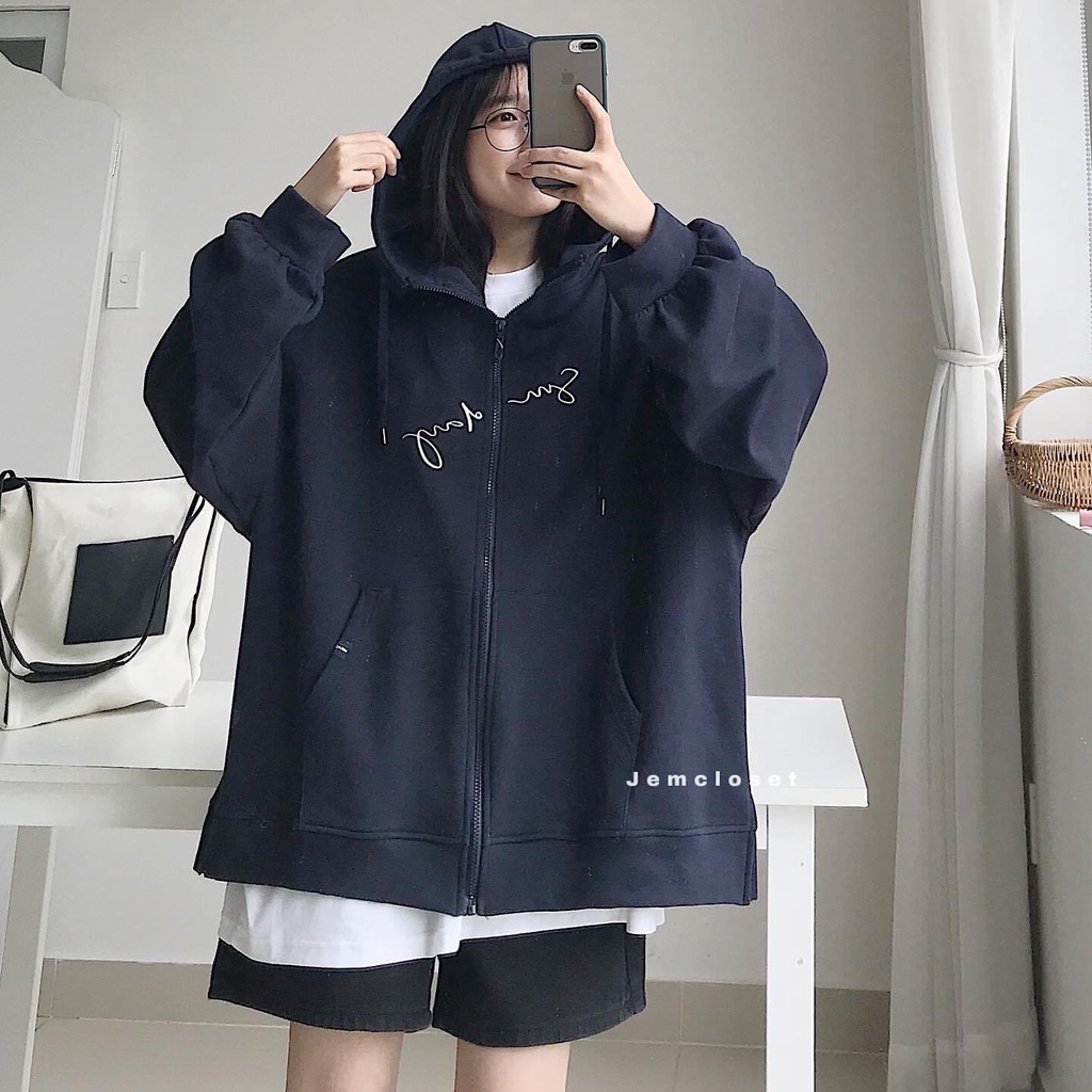 Áo khoác ngoài form rộng unisex basic someday-10114 jem closet