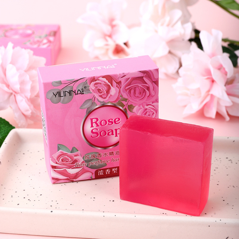 Xà phòng tắm nữ yilinna hương hoa hồng thơm mát dịu nhẹ 80gram