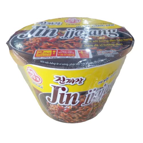Mì tô Jin jjajang xốt tương đen Ottogi 115g