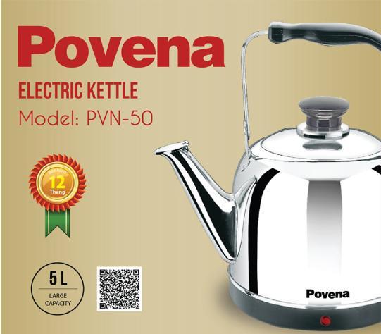 Ấm đun nước điện povena pvn-50