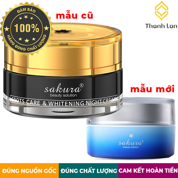 [HCM]Kem dưỡng trắng da giúp giảm nám ban đêm Sakura Spots Care & Whitening Night Cream