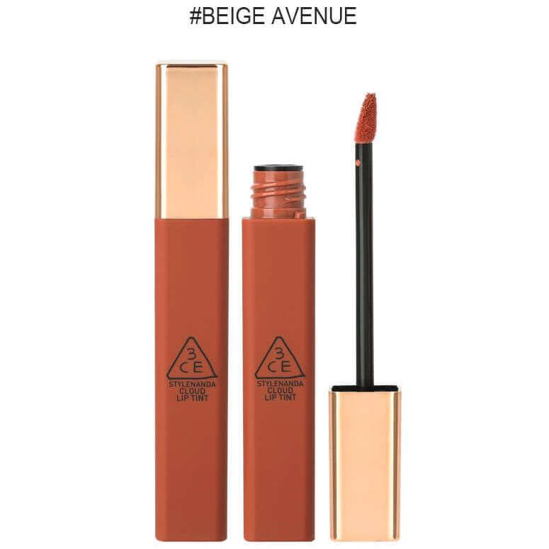 [HCM][ Mẫu mới] Son Kem Siêu Lì Mịn Môi 3CE Cloud Lip Tint  BEIGE AVENUE (Cam Đất)