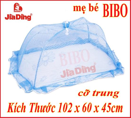 Mùng chụp cỡ trung cho bé hiệu jiading màu xanh dương