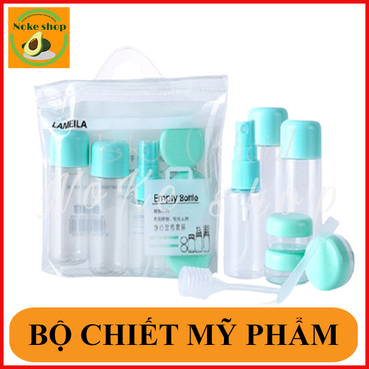 Bộ chiết mỹ phẩm 7 món tặng kèm túi zip