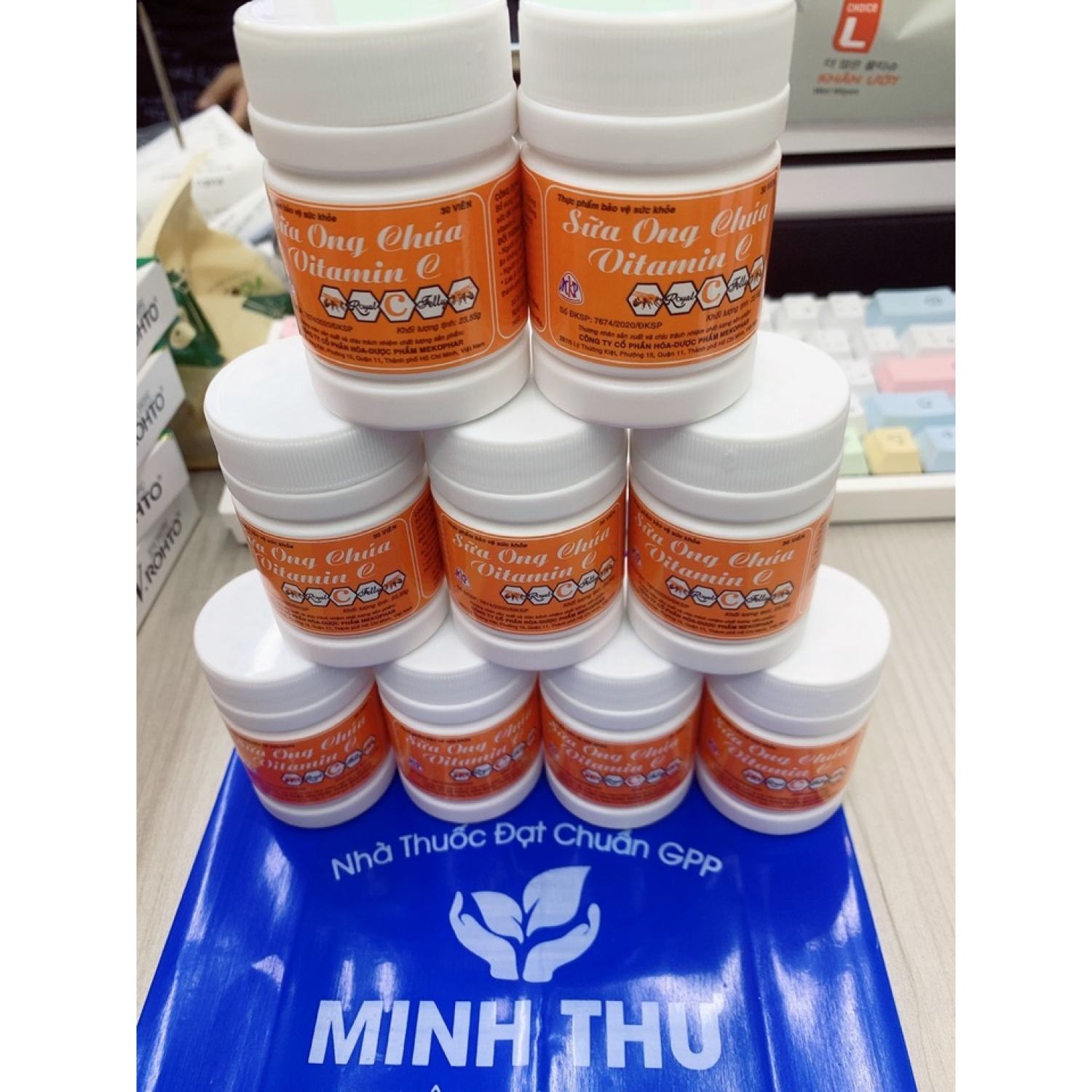 ✅ Kẹo ngậm Sữa Ong Chúa vitamin C hộp 30 viên