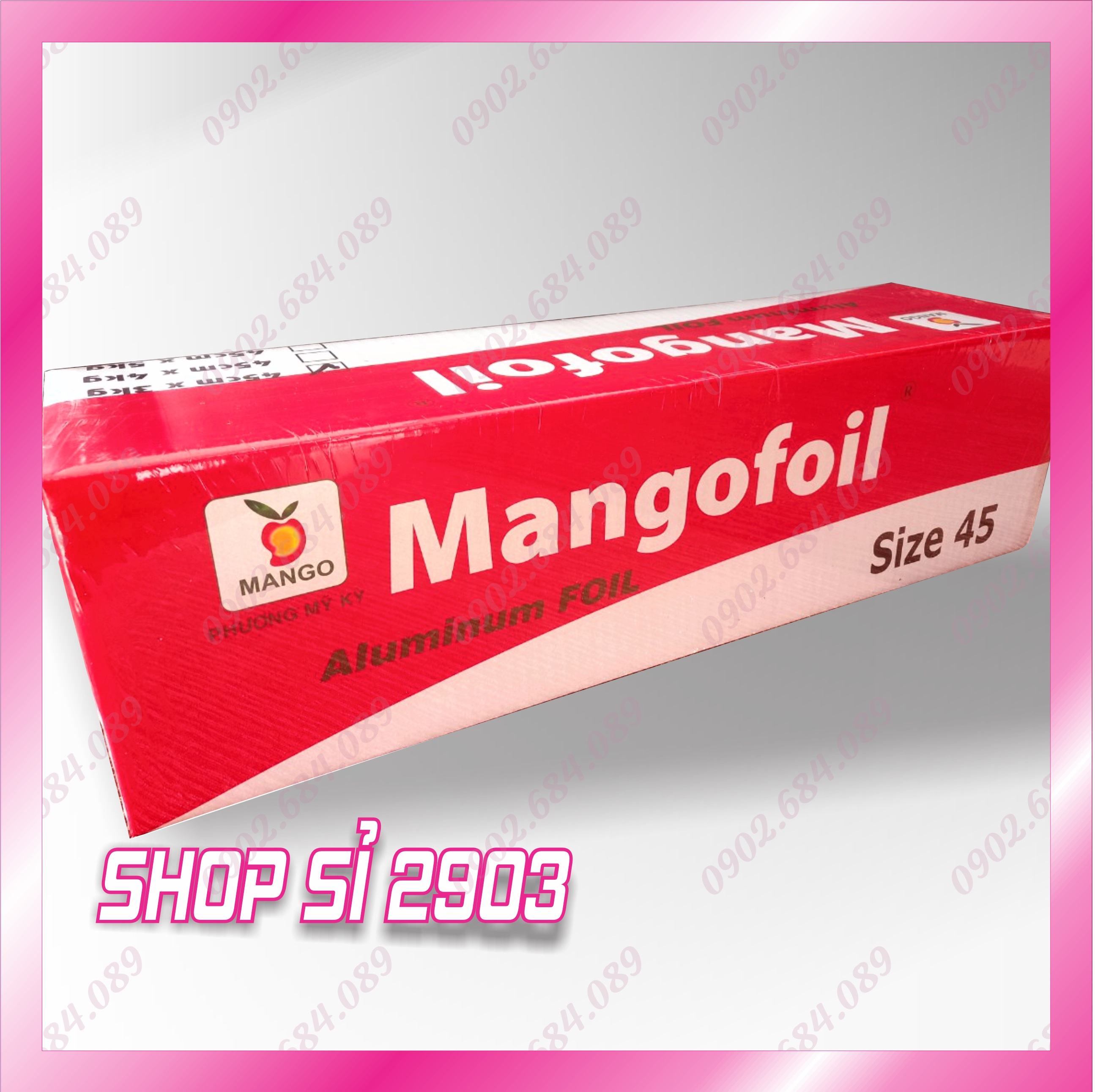 Bạc nướng - 3 kg x 45 cm - màng nhôm cuộn lớn