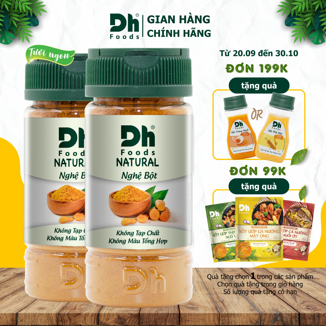 Combo 2 hũ natural Nghệ bột 40g