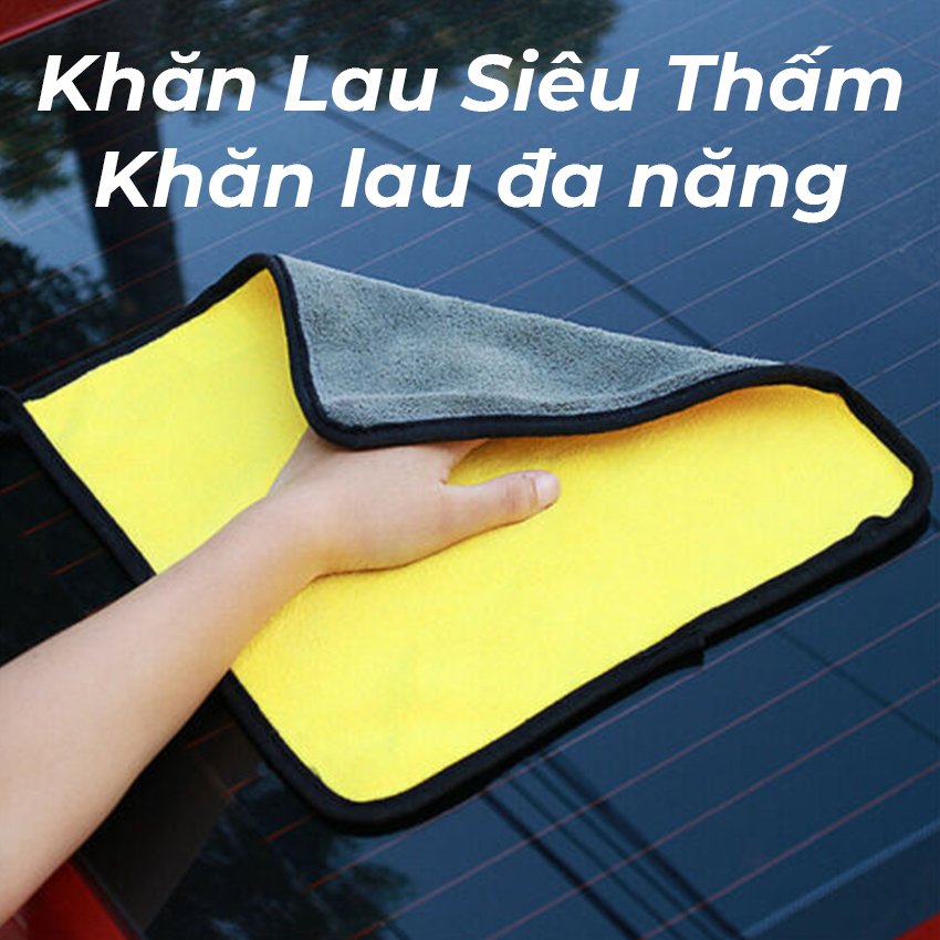 Bộ 3 khăn lau đa năng khăn lau siêu thấm kích thước 30x30 cm khăm 3m siêu thấm