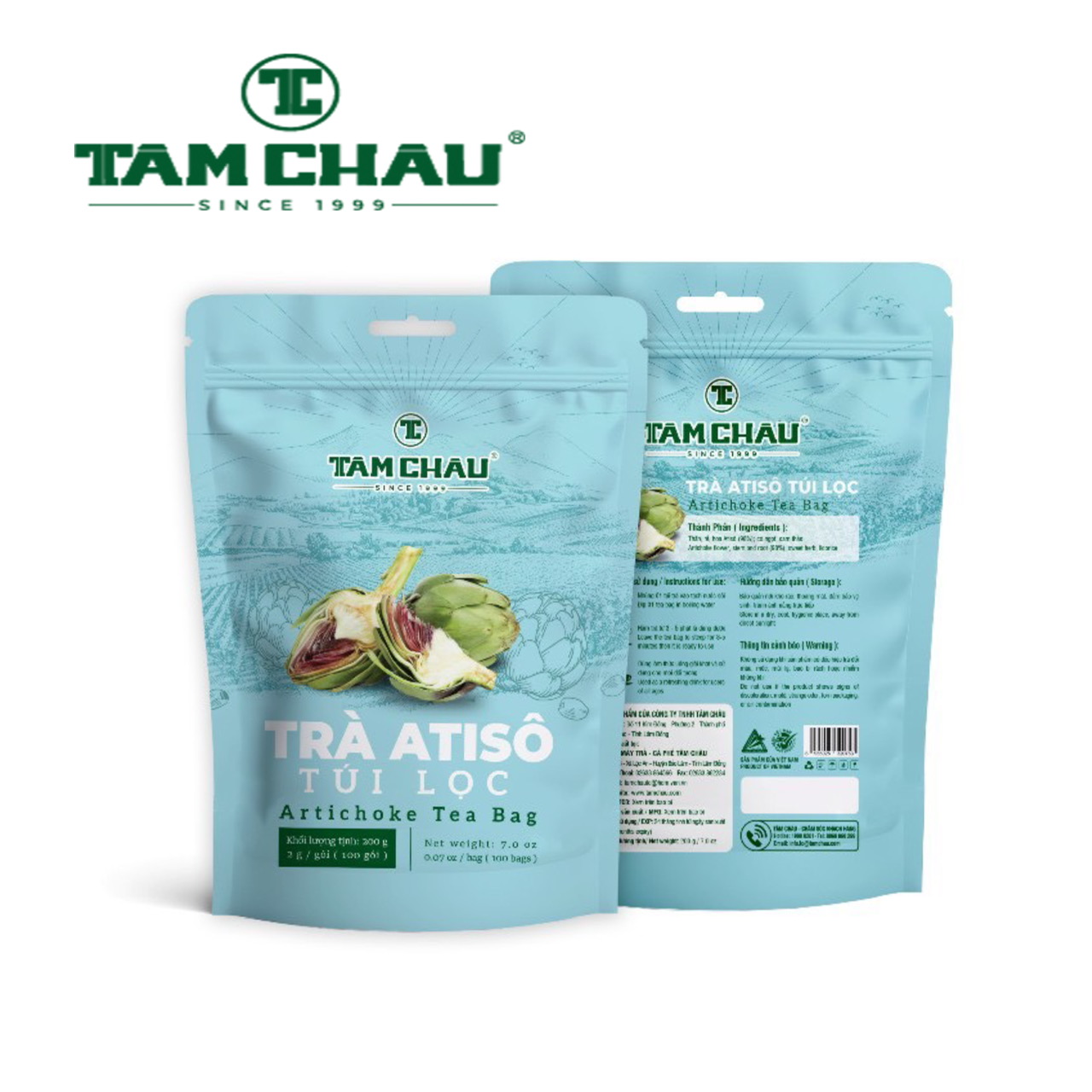 [HCM]Trà Atiso túi lọc Tâm Châu 200g