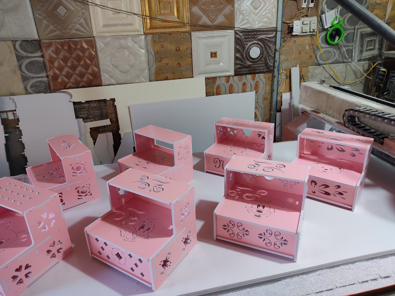 Kệ để chân làm Nail tự tháo lắp đa năng (3 màu)