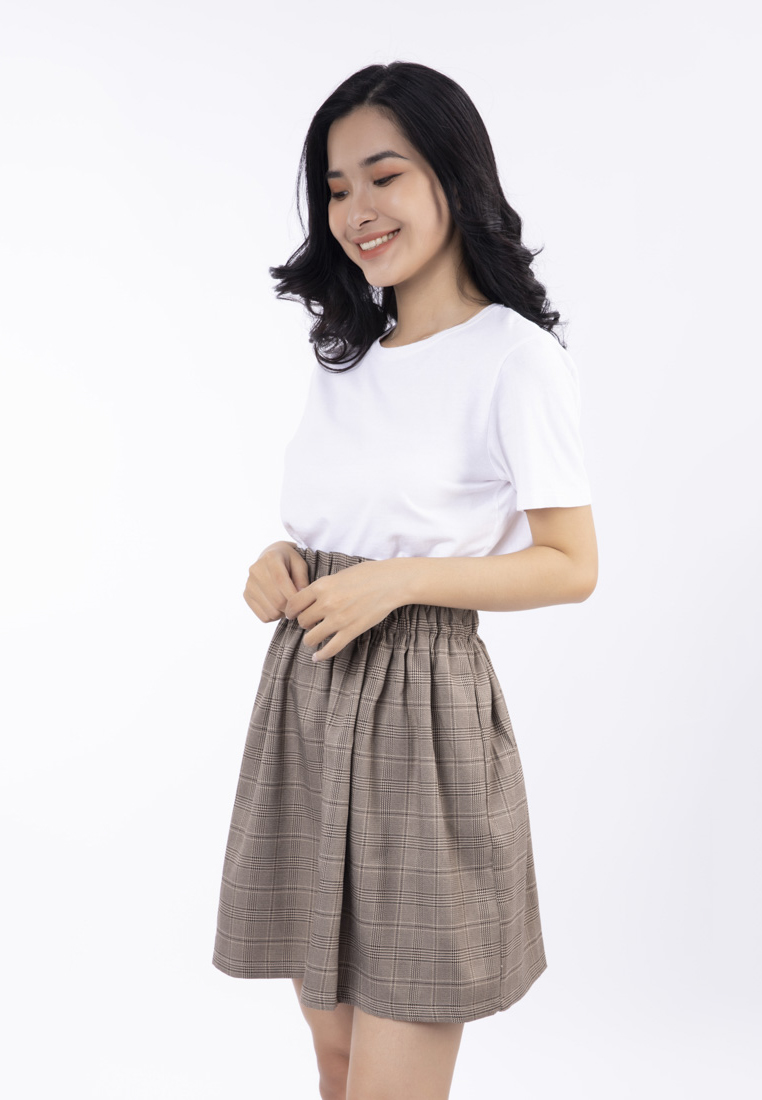 Chân váy ngắn lưng thun - lovadova 20s06c004