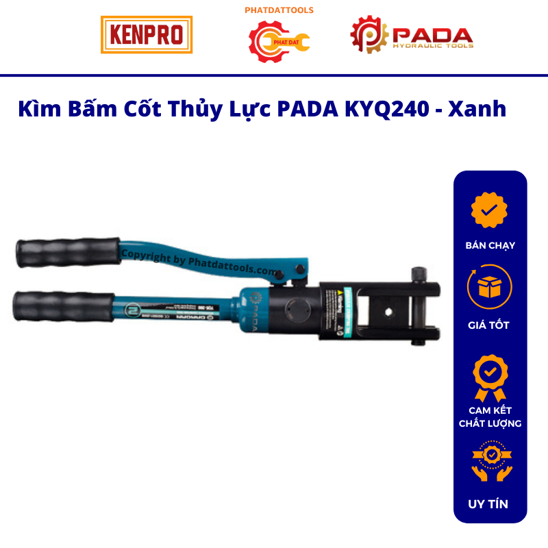 Kìm bấm cốt thủy lực YYQ-KYQ240_-Xanh đen-Hàng xuất châu âu cao cấp