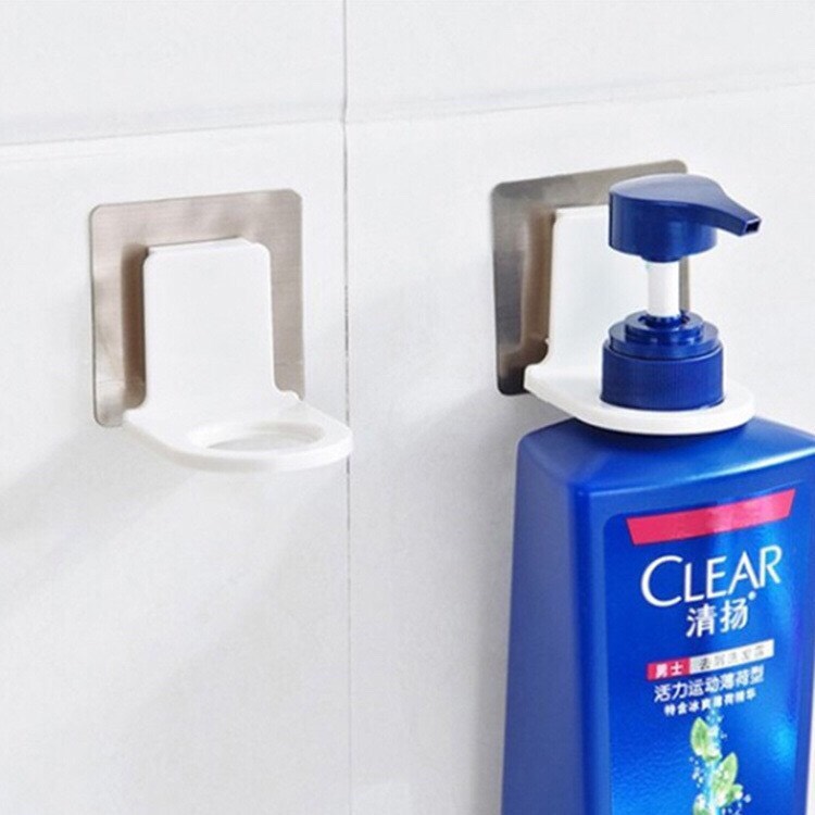[ RẺ VÔ ĐỊCH] Móc Dán Tường Treo Chai Dầu Gội, Sữa Tắm, Xà Phòng, Nước Rửa Tay/ Giá Gắn Tường Nhà Tắm, Bồn Rửa