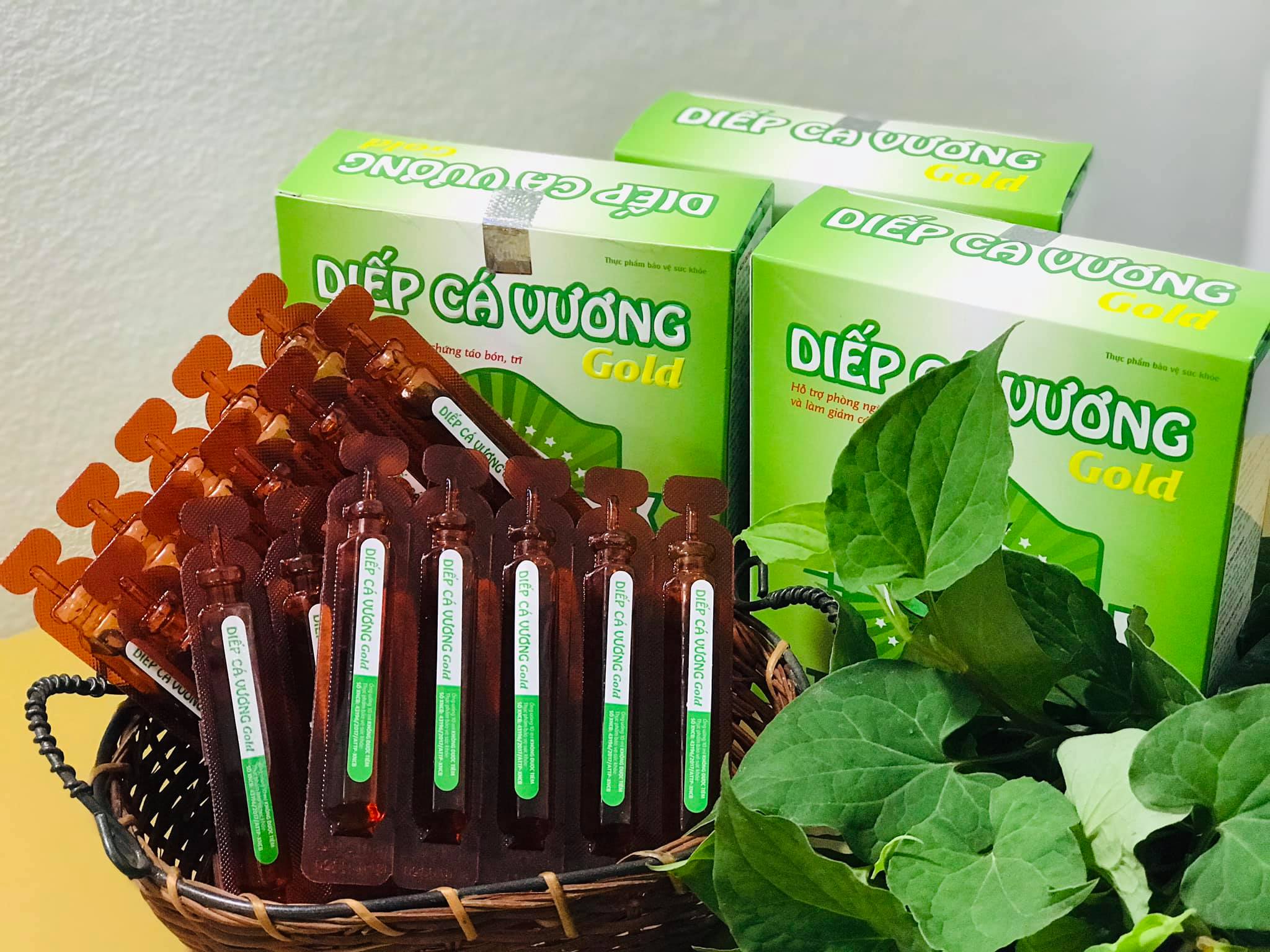 Diếp Cá Vương GOLD - hỗ trợ điều trị táo bón cho bé - Dạng siro ngọt 20 ống x 10ml