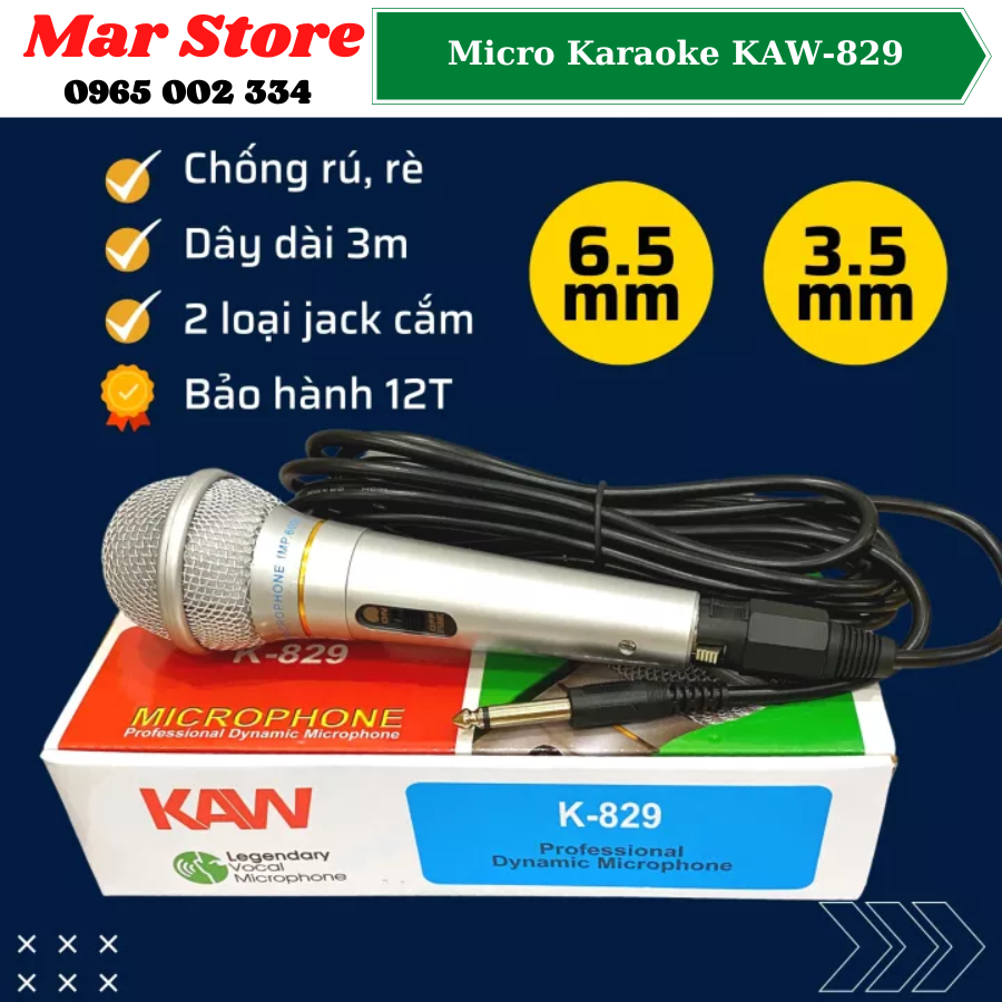 Mic chống hú, chống rè, micro karaoke xingma ak-319, micro chuyên nghiệp có dây, micro hát karaoke phòng thu, bắt âm tốt, giọng hay - bảo hành 12 tháng bởi mars store
