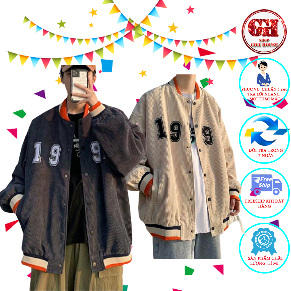 Áo khoác bóng chày bomber jacket form rộng gigihouse unisex-aknhunghinh1997