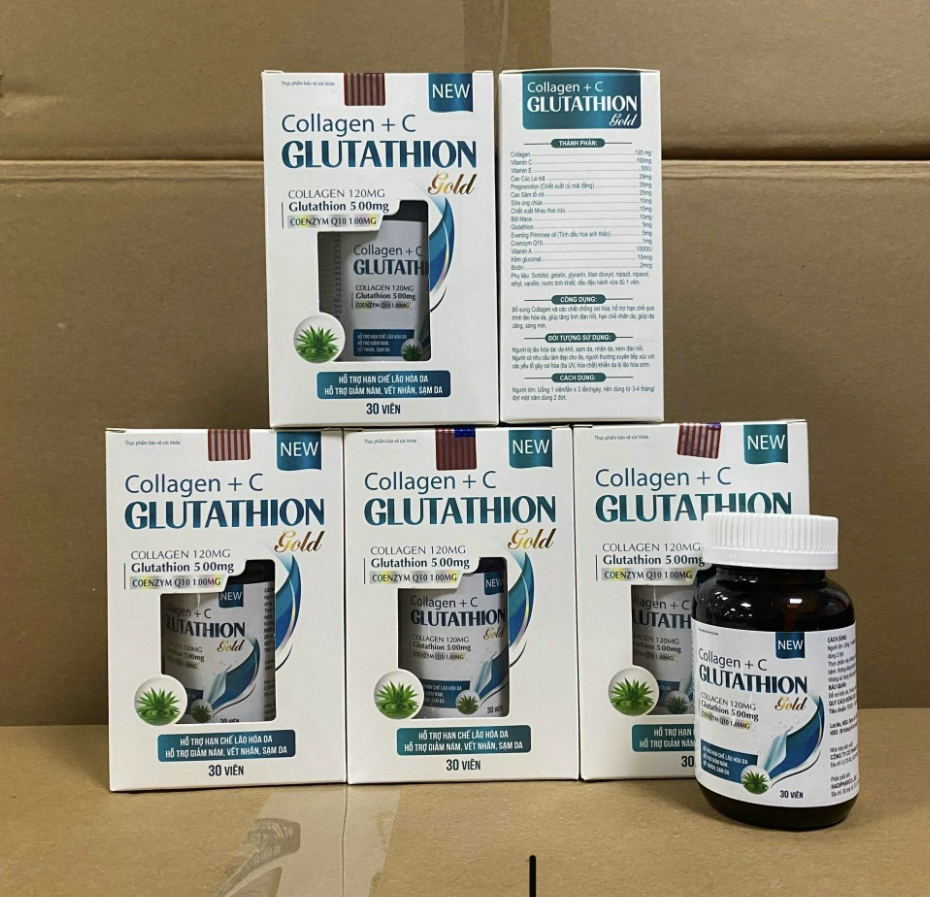 Collagen +C đẹp da, sáng da, hạn chế lão hoá da hiệu quả Lọ 30 viên chính hãng