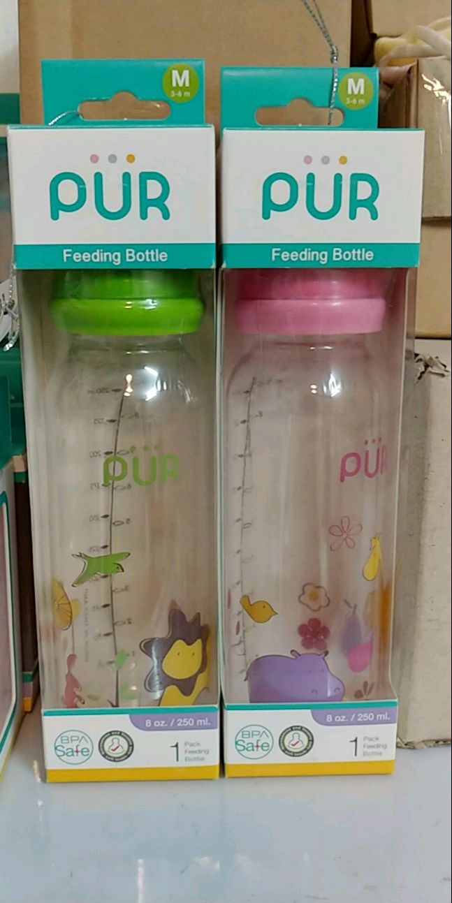 Bình sữa cổ thường thân thon Pur 250ml