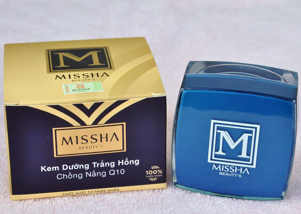 KEM DƯỠNG TRẮNG HỒNG CHỐNG NẮNG Q10 MISSHA 25g