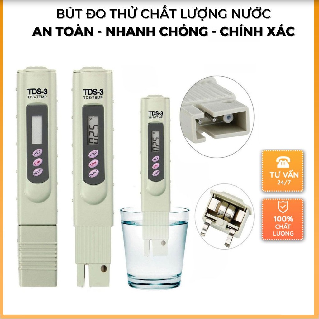 Bút thử nước xiaomi tds bút thử chất lượng nước tds xiaomi water quality tester - bút thử nước, máy đo độ sạch của nước tds -3 đo độ ph nhanh chóng, chính xác