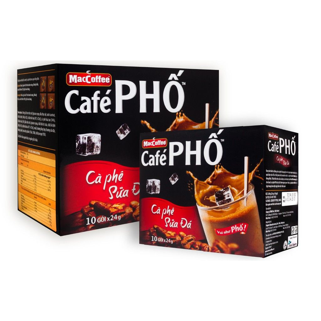 Cafe sữa đá hộp 10 gói x 24g