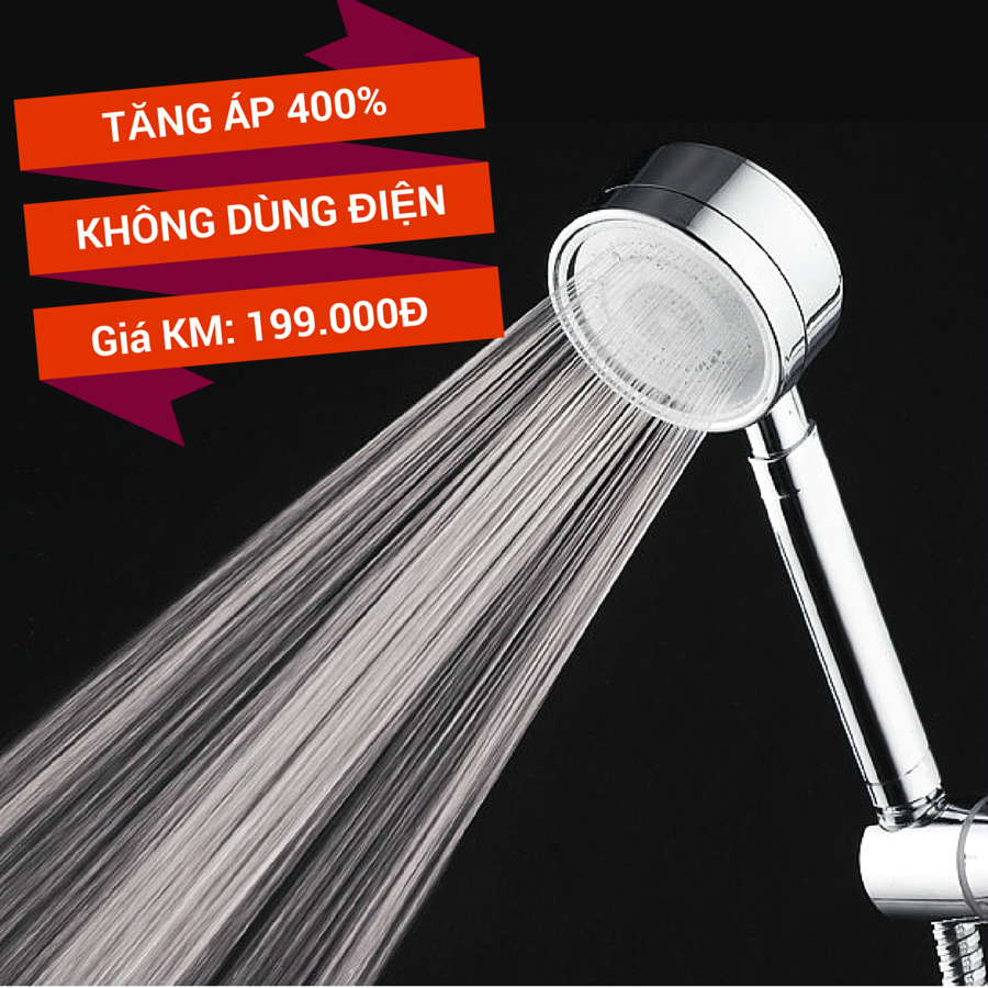 Vòi Sen Tăng Áp Luva VS4 - Chính Hãng - Bảo Hành 1 Năm -Tăng 400% áp lực nước