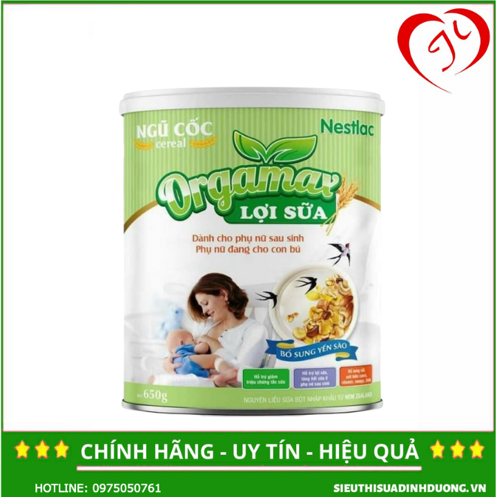 Ngũ Cốc Cereal Orgamax 650g | Hãng sản xuất Nestlac