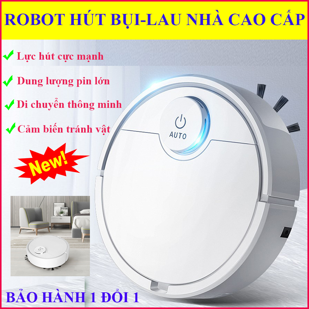 Robot hut bui, robot hút bụi thông minh, may hut bui thong minh. tự động tìm bụi bẩn để quét, hút và lau sạch sẽ, hút bụi được mọi bề mặt ngóc ngách.sử dụng dễ dàng. lỗi 1 đổi 1 toàn quốc !
