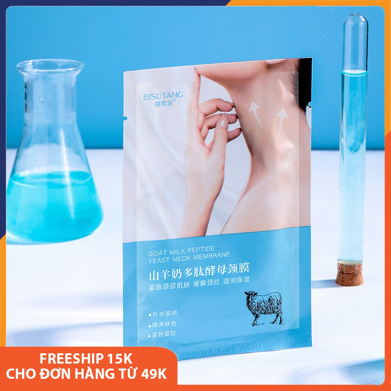 Combo 5 gói mặt nạ chăm sóc da cổ, nâng cơ, làm săn chắc, dưỡng trắng, dưỡng ẩm vùng da cổ, chống nếp nhăn da cổ 25ml MelyStore SPU216
