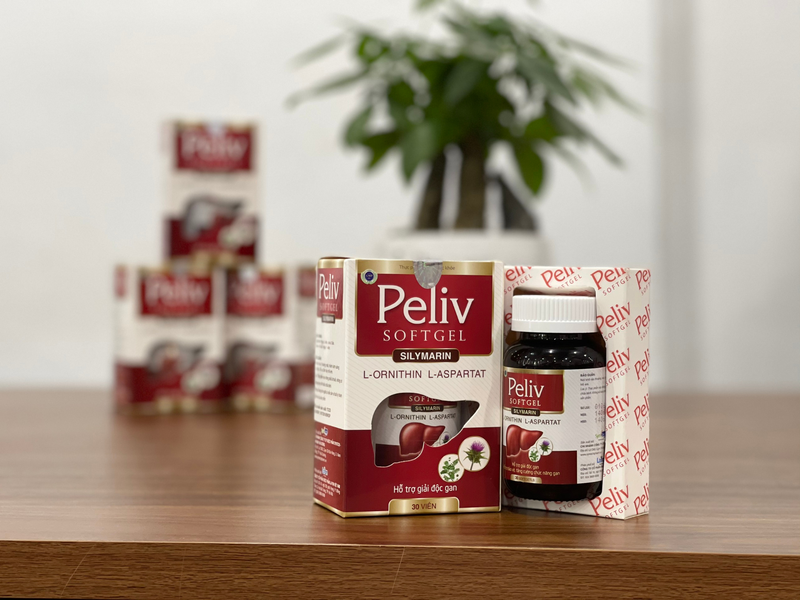 PELIV softgel - Hỗ trợ giải độc gan giúp bảo vệ, tăng cường chức năng gan, hạn chế tác hại của rượu bia, làm giảm tác hại ảnh hưởng đến gan.
