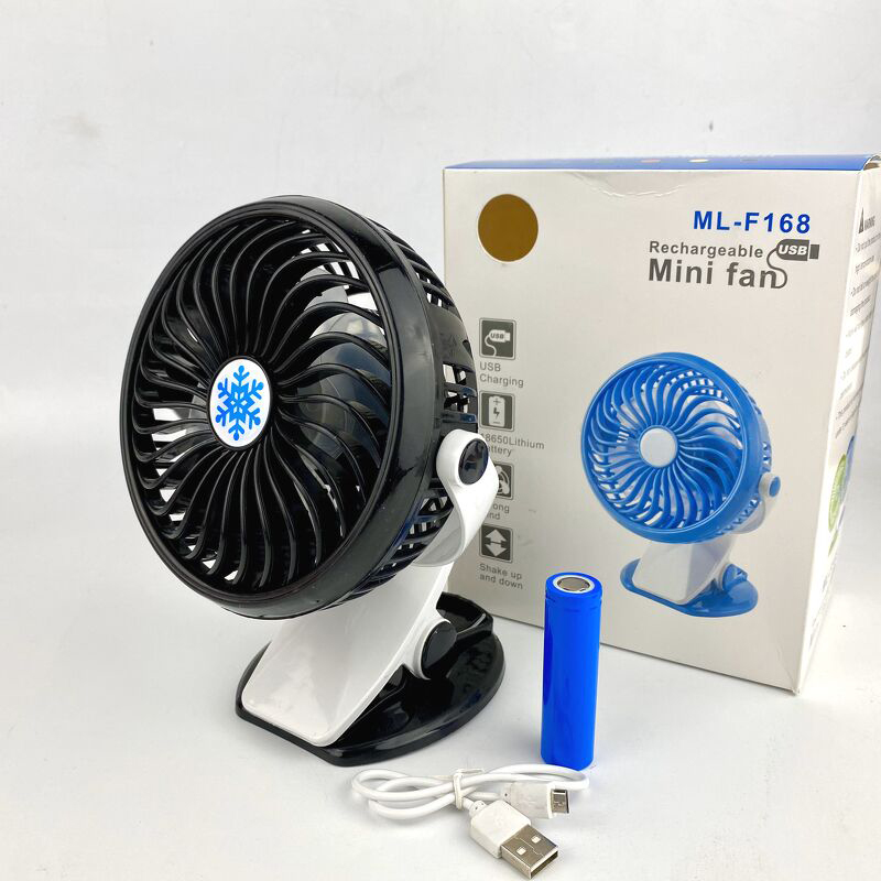Quạt - Quạt mini - (Quạt Mini Sạc Pin Kẹp Bàn Xoay 360 Độ Tiện Dụng ML-F168), Quạt Kẹp Bàn Không Chiếm Không Gian Siêu Mát Mẻ Với 3 Tốc Độ Gió Thông Minh