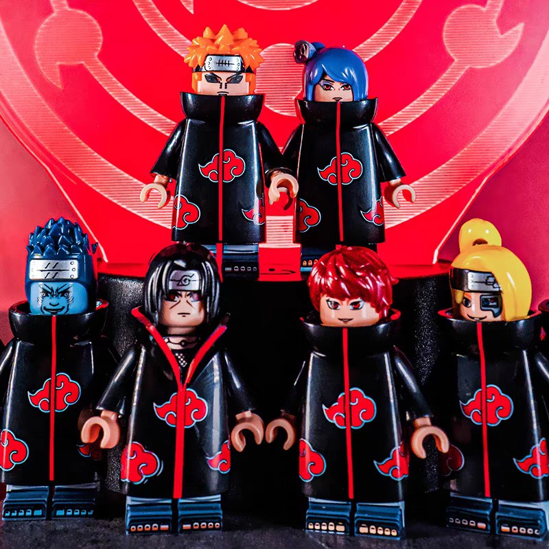 Lego Naruto nhân vật mini figure Akatsuki có kisame, uchiha itachi, kakuzu, hidan, pain...